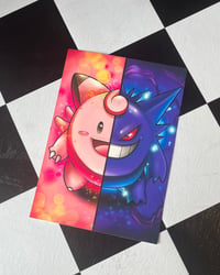 Image 2 of Gengar/Clefairy Split Print