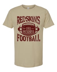 THROWBACK REDSKINS FOOTBALL ADULT T-SHIRT - SAND