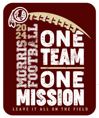 2024 MORRIS FOOTBALL THEME DECAL - ONE TEAM. ONE MISSION.