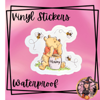 Image 1 of Hunny Pooh Vinyl Stickers 