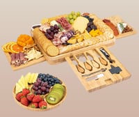 Bamboo Cheese Board and Knife Set