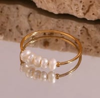 Image 4 of Gold Pearl Ring 