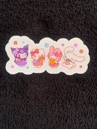 Image 2 of Kitty Friends Vinyl Sticker 
