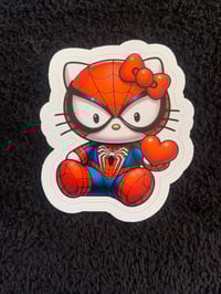 Image 2 of Kitty Spidey Vinyl Sticker 