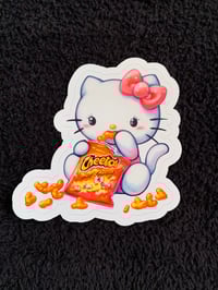 Image 2 of Kitty x Chettos Vinyl Sticker 
