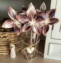 Image 2 of Memory Flowers custom created from a clients loved ones flannel shirts
