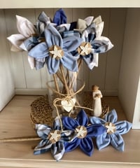 Image 1 of Memory Flowers custom created from a clients loved ones special clothing