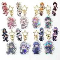 MECHATU-A 2" Double Sided Holographic Acrylic Keychains