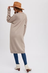 Image 5 of HIGH SLIT LONGLINE PULLOVER