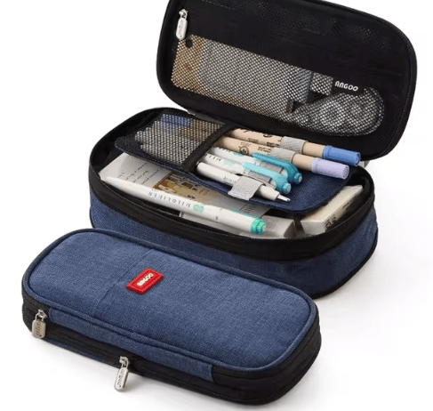 Image of Angoo navy blue pencil case