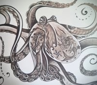 Image 3 of Octopus - A5 Art Print 