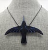 Frida's Black Hummingbird Pendant Necklace