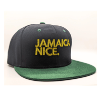 Image of Black, Gold & Green Logo Snapback