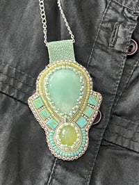 Image 2 of Collier Ras du cou broderie  LAGON