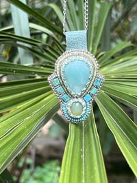 Image 1 of Collier Ras du cou broderie  LAGON