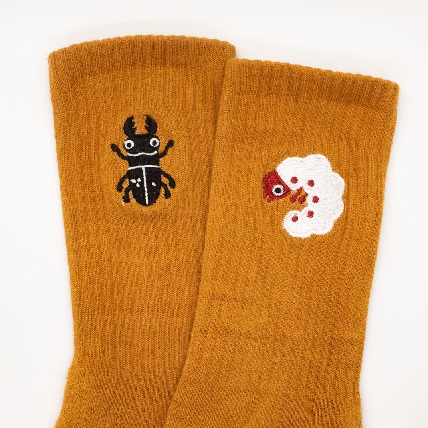 Beetle and Grub Socks