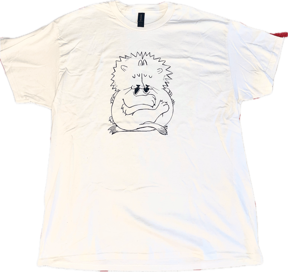 Image of Fruity Noah’s Ark Tee- XL on natural/offwhite tee