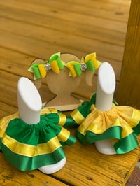 Image 2 of Ruffle anklet and bows infant toddler