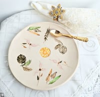 Image 2 of Ceramic plate handmade "Field Flowers"