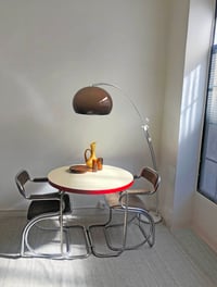 Image 2 of //VENDIDA//  MESA DE MELAMINA CON PATAS CROMADAS, AÑOS 60