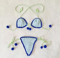 Image 1 of Crochet Blueberry Micro Bikini 
