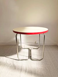 Image 5 of //VENDIDA//  MESA DE MELAMINA CON PATAS CROMADAS, AÑOS 60