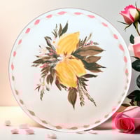 Image 2 of Porcelain plate, ceramic plate "Lemon parfait"