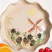 Image 3 of Ceramic plate, handmade dish "Mill"