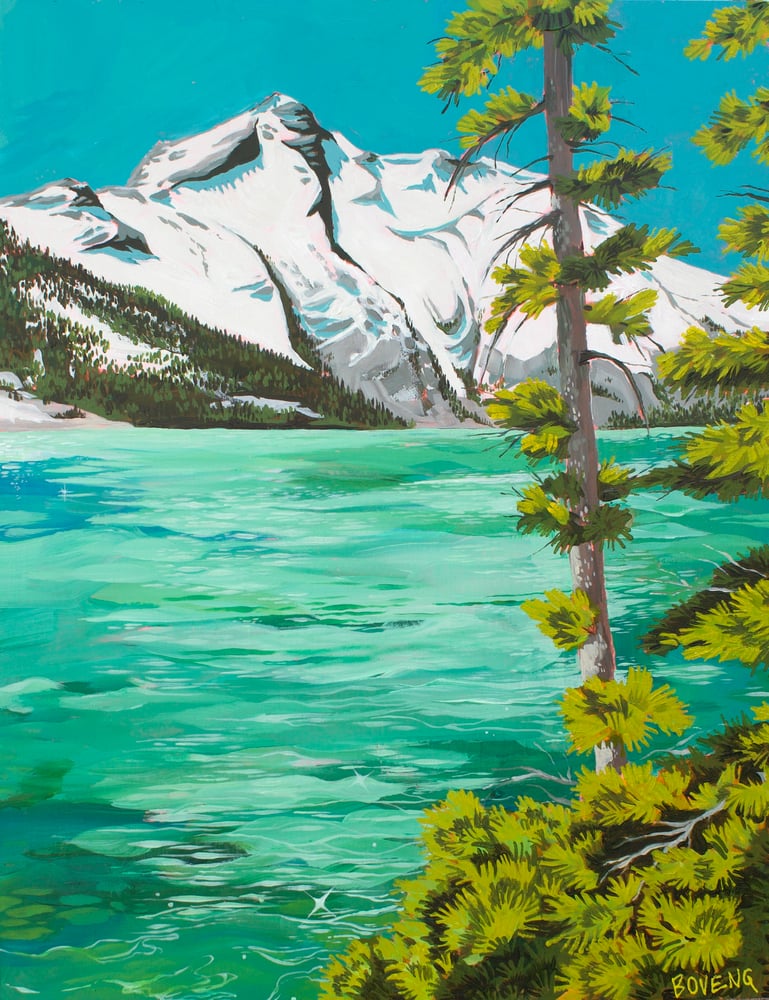 Image of Turquoise Lake/ Glacier Peaks- Print