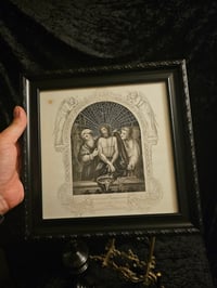 Image 2 of 1800s Bible Page "Jesus Thorn Crown” And Real Preserved Web