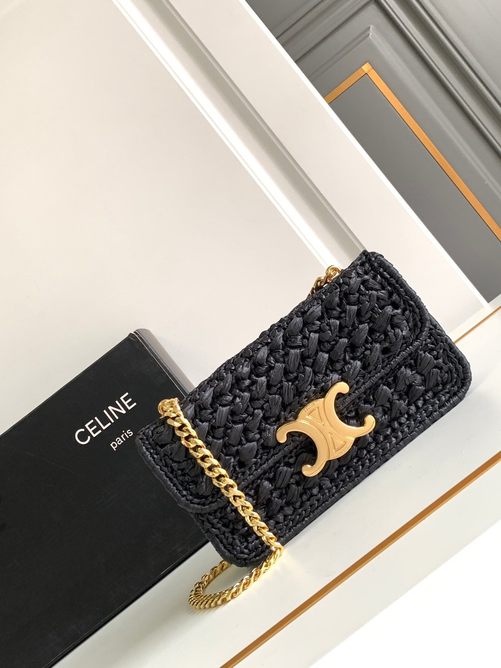  Cèline Raffia Crossbody