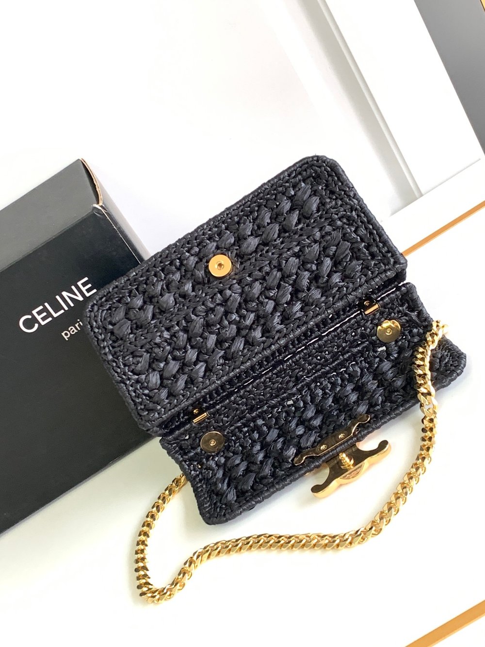  Cèline Raffia Crossbody