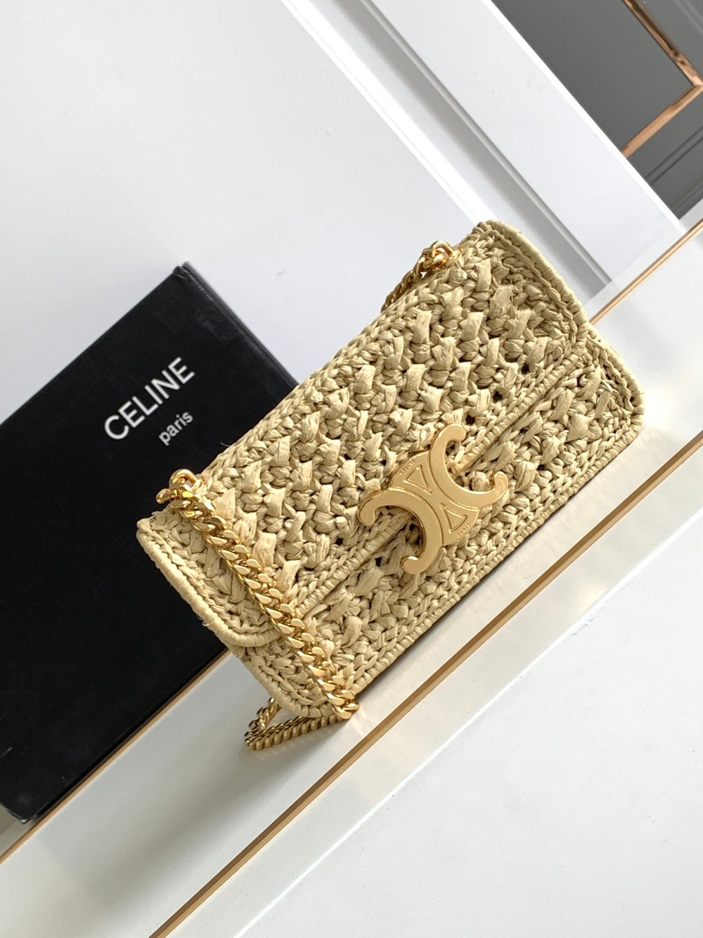  Cèline Raffia Crossbody