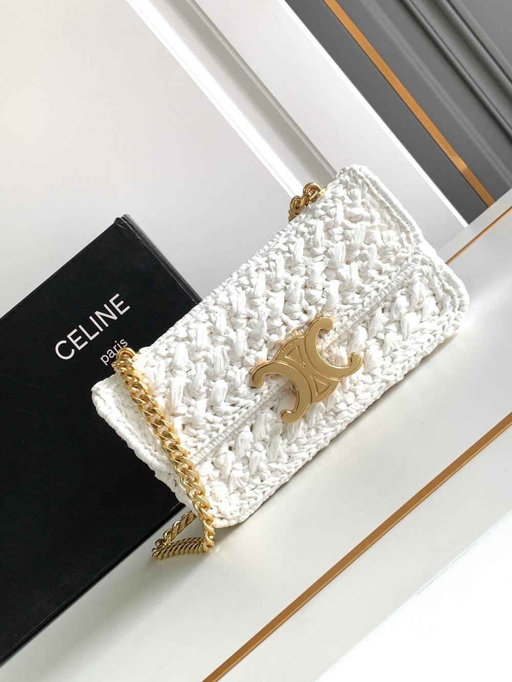  Cèline Raffia Crossbody