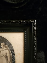 Image 8 of "Adam And Eve" Rare 1800s Bible Page And Preserved Web