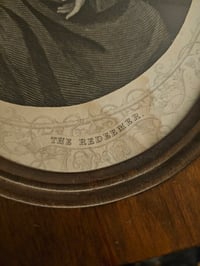 Image 5 of Beautiful 1800s Bible Page "Jesus"  In Vintage Frame