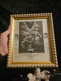 Image 2 of "The annunciation" 1800s Bible With THREE Preserved Webs 