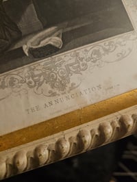 Image 4 of "The annunciation" 1800s Bible With THREE Preserved Webs 