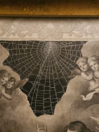 Image 6 of "The annunciation" 1800s Bible With THREE Preserved Webs 