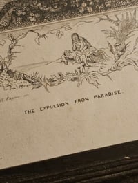Image 4 of STATEMENT " Expulsion of paradise" Preserved Web  Framed In Antique Frame 