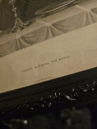 Image 2 of "Jesus" 1800s Bible Page With Preserved Web 