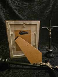 Image 3 of "I Will Give You Rest" Jesus 1800s Bible Page With Preseved Web 
