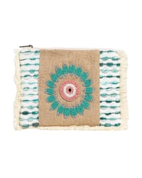 Rhodes Clutch Bag ~ Pink & Turquoise