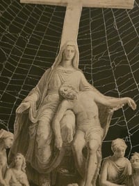 Image 4 of STATEMENT Mary Jesus "sins" 1800s Bible Page & Web 