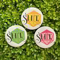 Image 2 of Sh1t D20 Button - Yellow