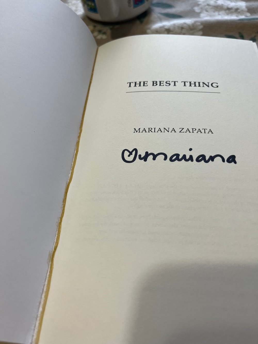 [IMPERFECT/DAMAGED] Signed Paperback "The Best Thing"