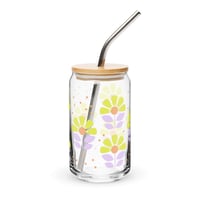 Image 1 of Lemon Floral Glass