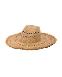 Image 2 of Cappuccino Raffia Hat