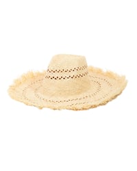 Image 2 of Cream Raffia Hat