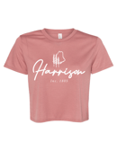 Image 2 of Harrison 1805 Ladies Flowy Crop Tee